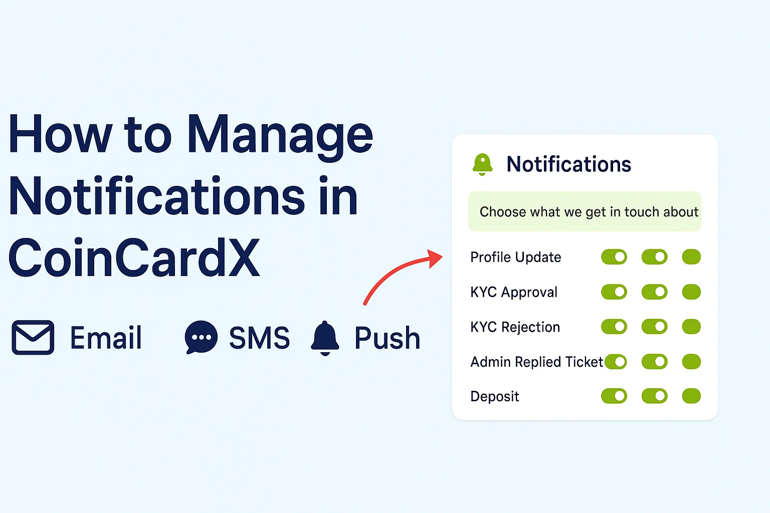 How to Manage Notifications in CoinCardX